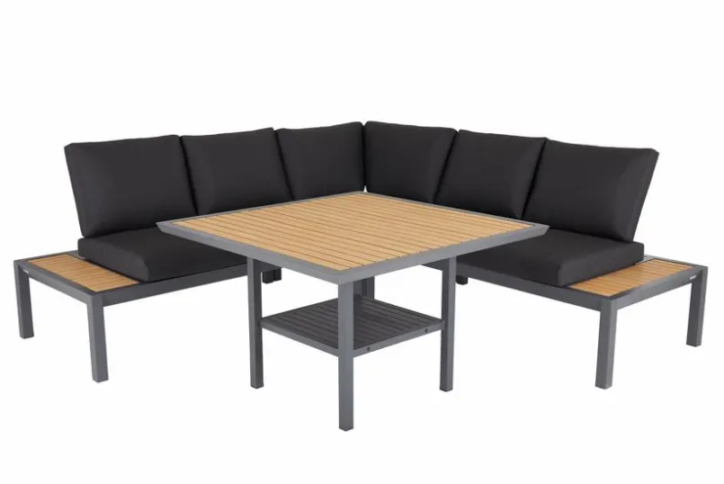 Loungemöbel-Sets|Brafab Loungemöbel Set Elora 3 tlg. Schwarz