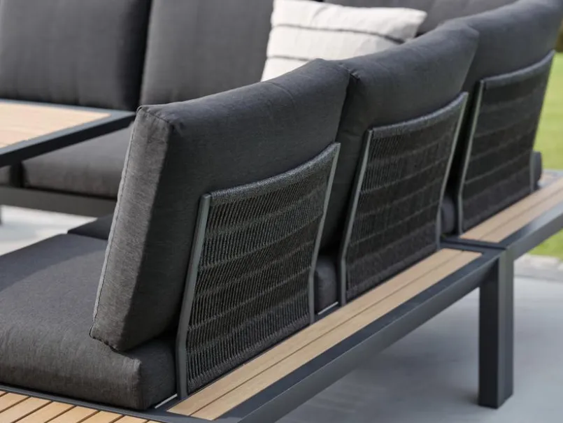 Loungemöbel-Sets|Brafab Loungemöbel Set Elora 3 tlg. Schwarz