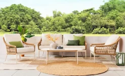 Segarda Loungemöbel-Sets-Loungemöbel Set Mykonos 4-tlg. Beige