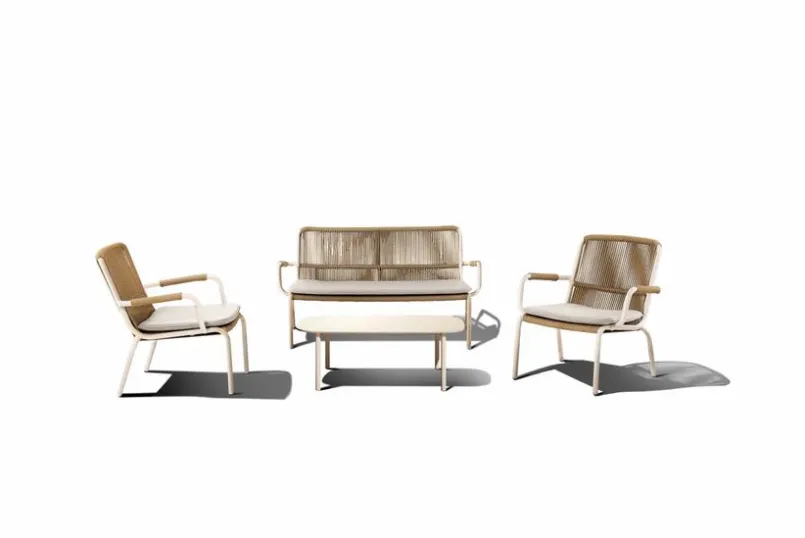 Loungemöbel-Sets|Segarda Loungemöbel Set Sant Vincent 4-tlg. Ivory