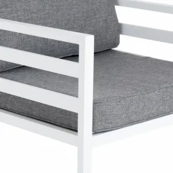 Loungesessel|Brafab Lounge-Sessel Weldon Weiß / Grau