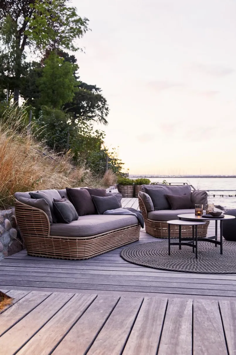 Cane-line Gartensofas|Loungesofas-Loungesofa Basket Beige