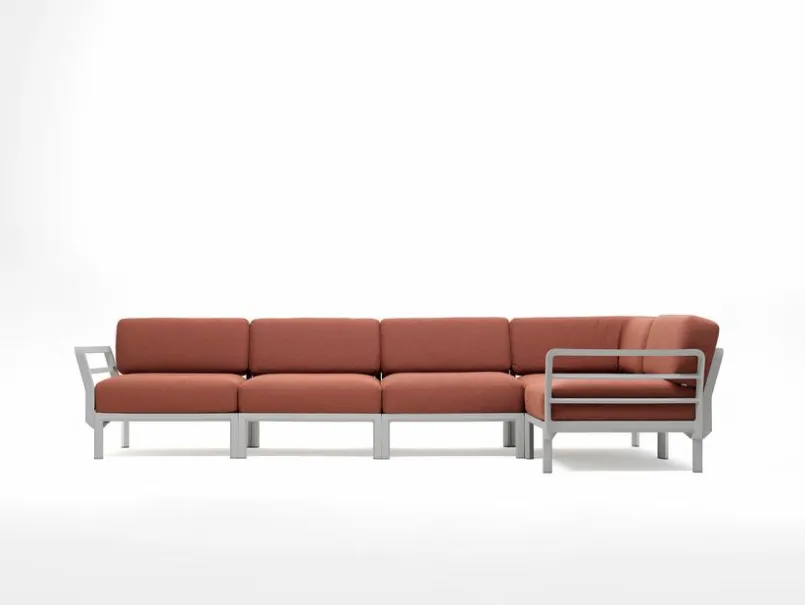 Gartensofas|Loungesofas|Nardi Lounge-Sofa Maximo 5 Rot