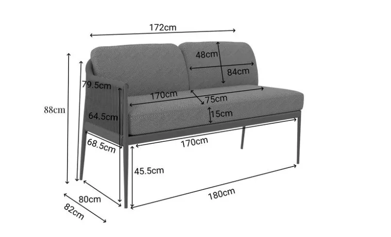 Loungesofa Pescara< Clearance