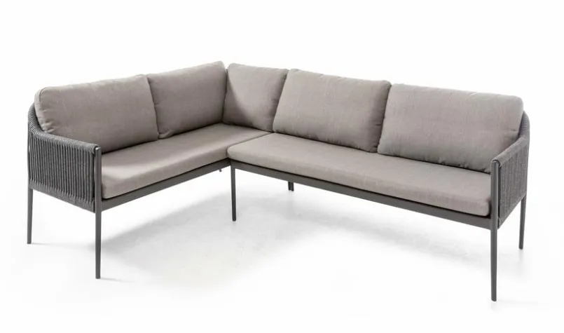 Loungemöbel-Sets| Loungesofa Pescara Anthrazit / Grau
