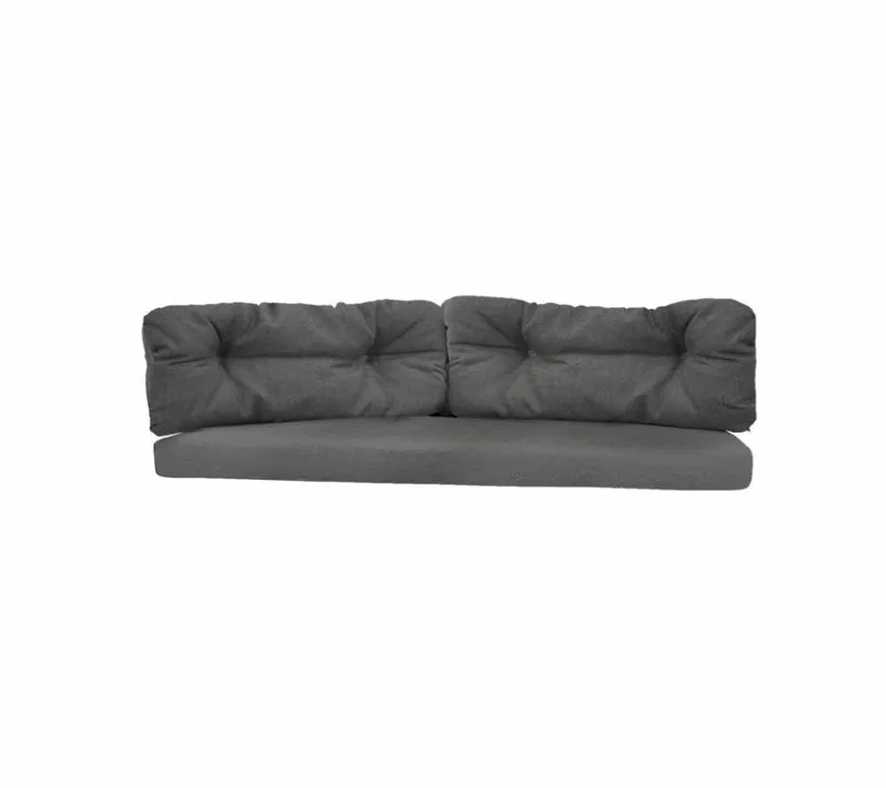 Cane-line Gartenbank-Auflagen-Loungesofa-Kissensatz Ocean 3-Sitzer Grey
