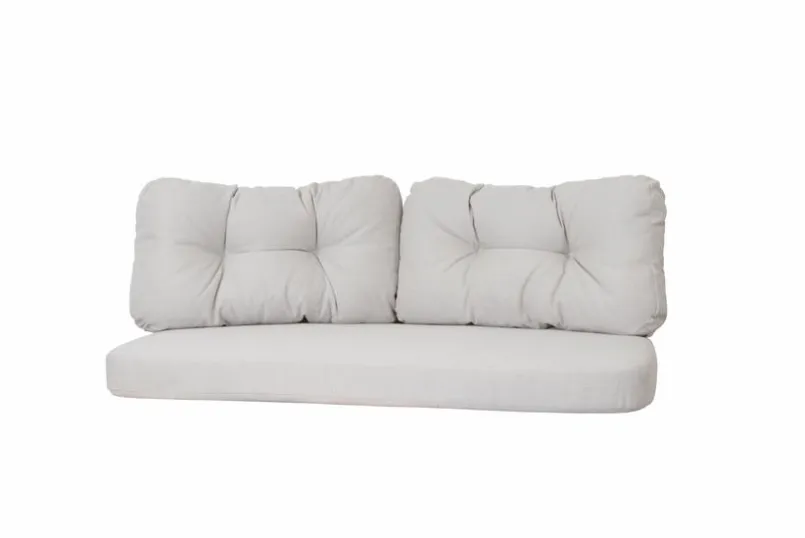 Cane-line Gartenbank-Auflagen-Loungesofa-Kissensatz Ocean 2-Sitzer Hellgrau