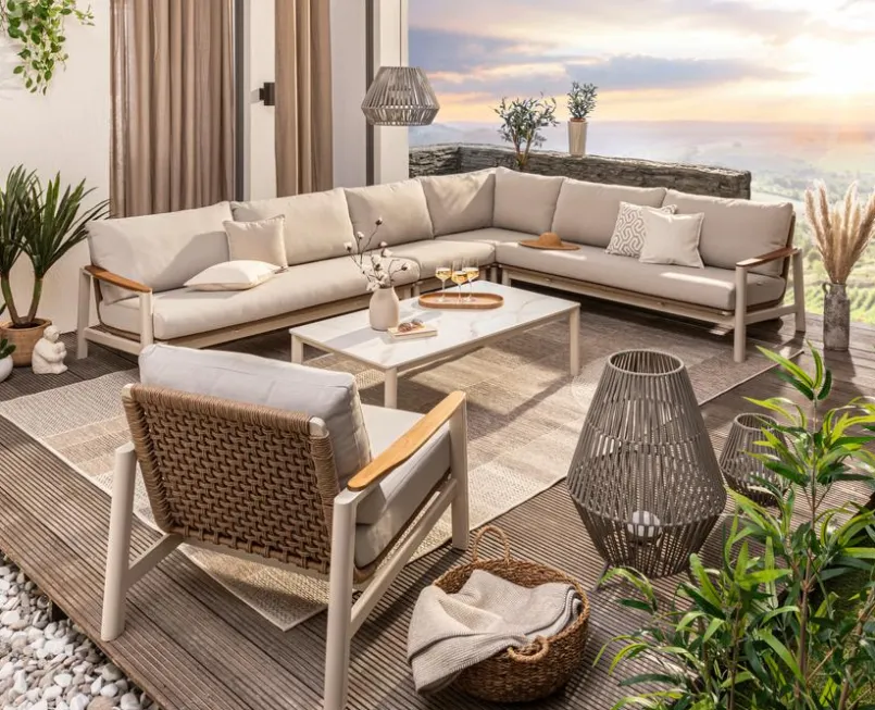 Loungesofa-Modul Santorini Mittelteil<Segarda