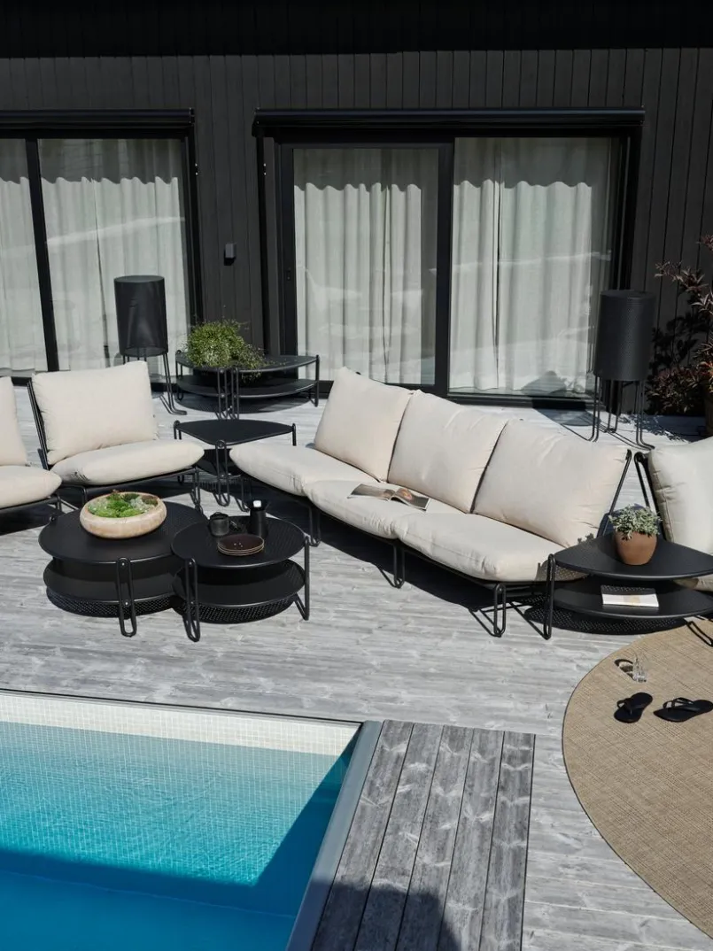 Brafab Loungetische-Loungetisch Blixt 65 x 65 cm Schwarz