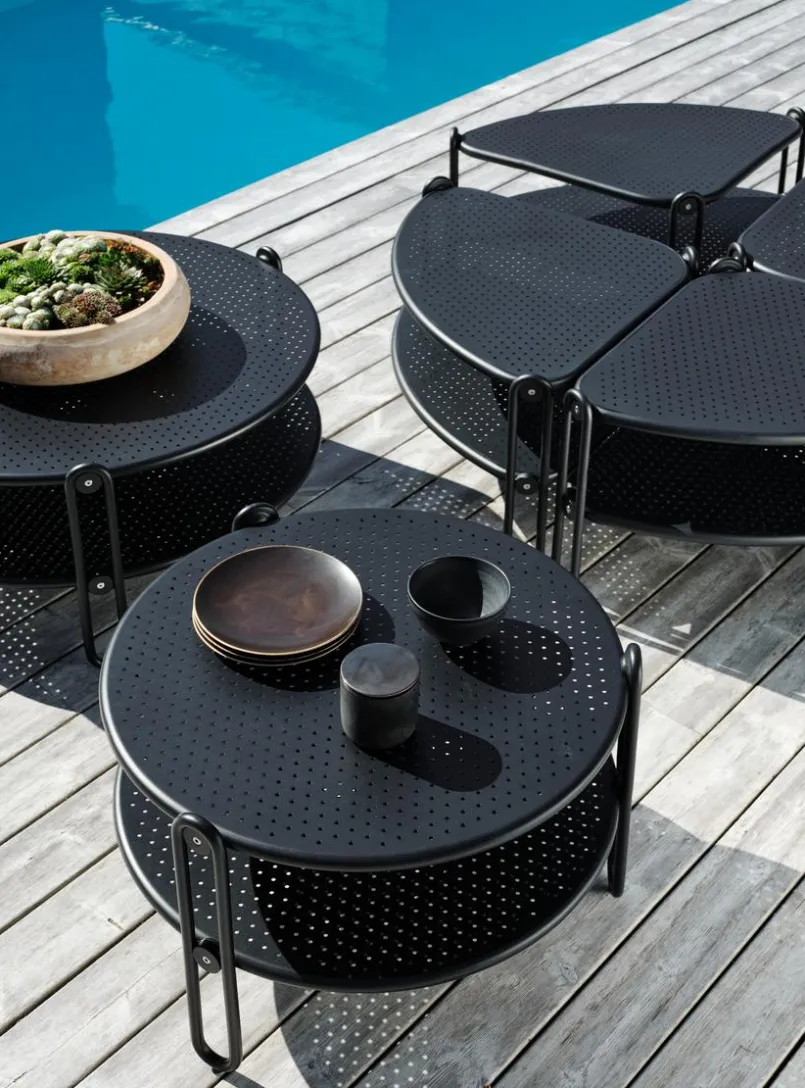 Brafab Loungetische-Loungetisch Blixt 65 x 65 cm Schwarz