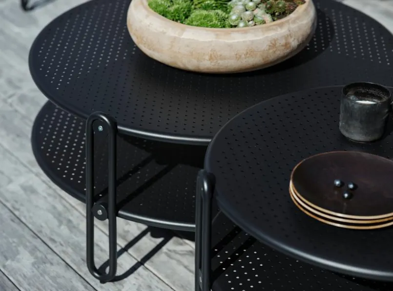 Brafab Loungetische-Loungetisch Blixt 65 x 65 cm Schwarz