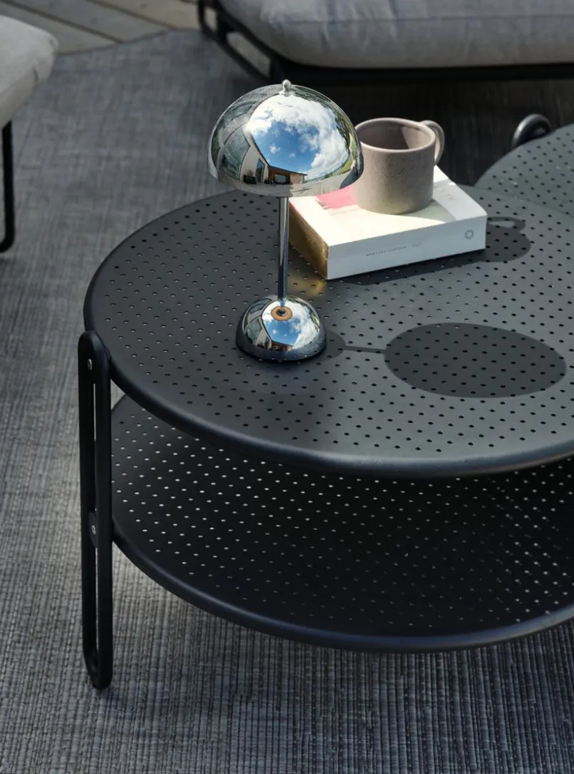 Brafab Loungetische-Loungetisch Blixt 65 x 65 cm Schwarz