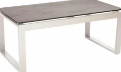 Loungetische|Balkontische|Stern Loungetisch Allround New Holly 110x60cm Zement hell
