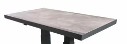 Loungetische-Loungetisch Deluxe Lounge Alu 70 x 120 Dunkelgrau