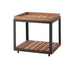 Cane-line Loungetische-Loungetisch Level 48 x 48 cm Schwarz