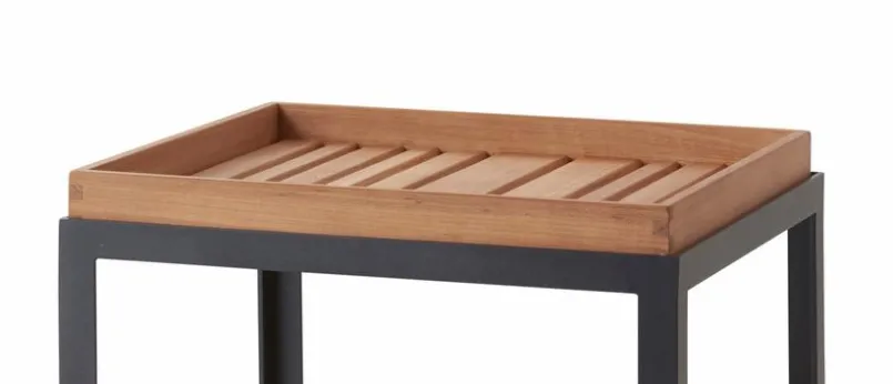 Cane-line Loungetische-Loungetisch Level 48 x 48 cm Schwarz
