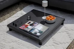 Loungetische|SCHÖNER WOHNEN-Kollektion Loungetisch Vlieland 85 x 85 cm Grey
