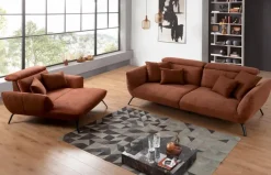 Sessel-Loveseat Seattle Kupfer