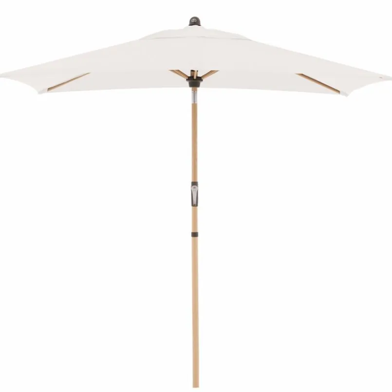 Doppler Sonnenschirme-Marktschirm Alu Wood 140 x 200 cm Beige