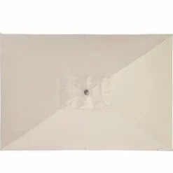 Doppler Sonnenschirme-Marktschirm Alu Wood 140 x 200 cm Beige