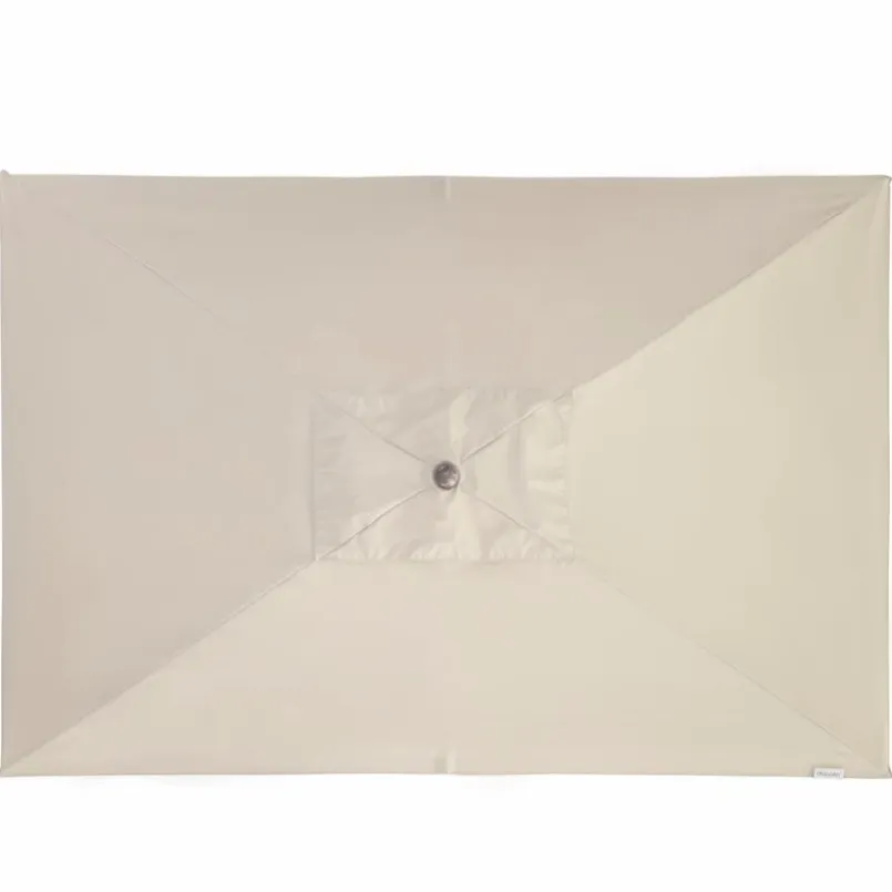 Doppler Sonnenschirme-Marktschirm Alu Wood 140 x 200 cm Beige