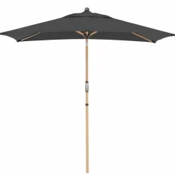 Sonnenschirme|Doppler Marktschirm Alu Wood 140 x 200 cm Anthrazit