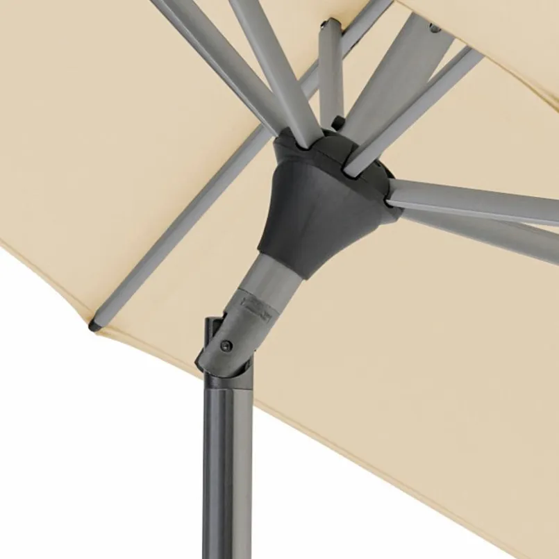 Sonnenschirme|Glatz Marktschirm Alu Twist 250 x 200 cm Beige