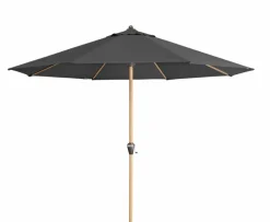 Doppler Sonnenschirme-Marktschirm Alu Wood ø 350 cm Anthrazit