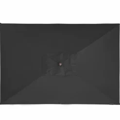 Doppler Sonnenschirme-Marktschirm Alu Wood 200 x 300 cm Anthrazit