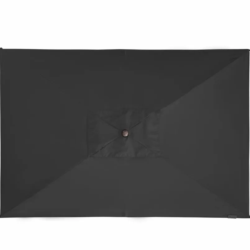 Doppler Sonnenschirme-Marktschirm Alu Wood 200 x 300 cm Anthrazit
