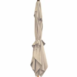 Doppler Sonnenschirme-Marktschirm Alu Wood 200 x 300 cm cm Beige