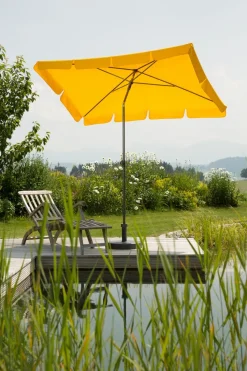 Schneider Schirme Sonnenschirme|Balkonschirme-Marktschirm Aquila 265 x 150 cm Gelb