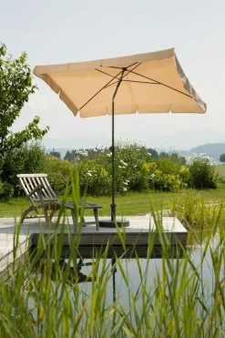 Sonnenschirme|Balkonschirme|Schneider Schirme Marktschirm Aquila 265 x 150 cm Natur