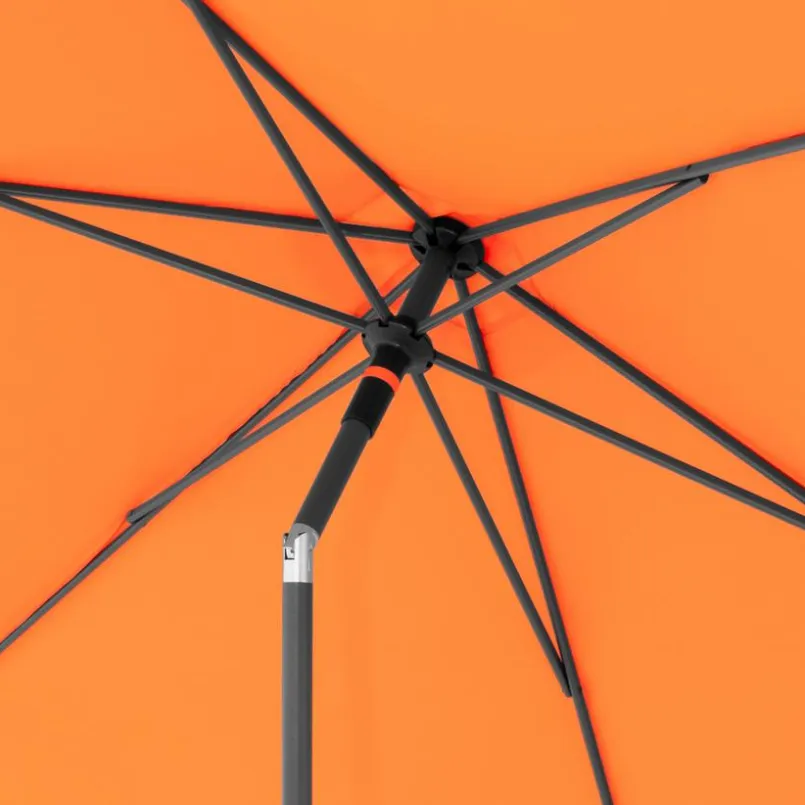 Doppler Sonnenschirme-Marktschirm Push Up Ø 300 cm Orange