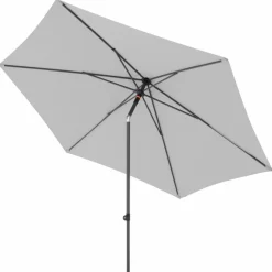 Doppler Sonnenschirme-Marktschirm Push Up Ø 300 cm Hellgrau