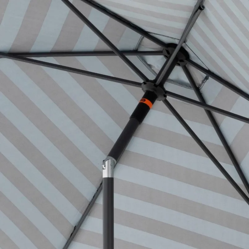 Doppler Sonnenschirme-Marktschirm Push Up Ø 300 cm Anthrazit / Grau