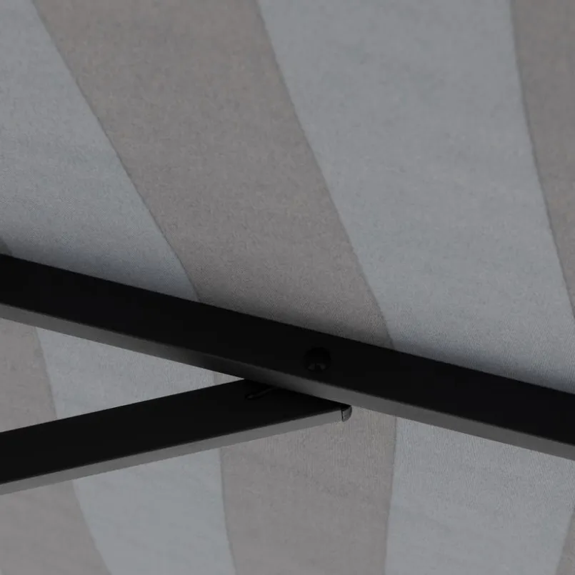 Doppler Sonnenschirme-Marktschirm Push Up Ø 300 cm Anthrazit / Grau
