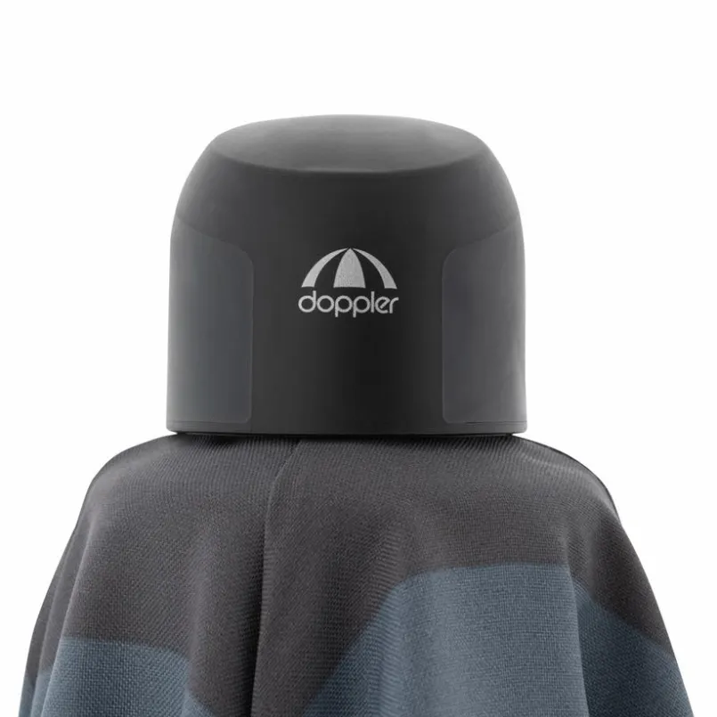 Doppler Sonnenschirme-Marktschirm Push Up Ø 300 cm Anthrazit / Grau