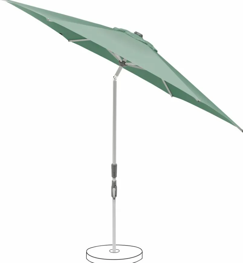 Sonnenschirme|Glatz Marktschirm Slide 300 cm rund Salbei