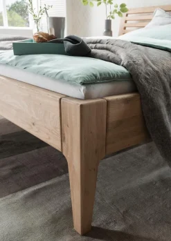 Betten|MAISON Massivholzbett Omaha 180 x 200 cm Wildeiche Bianco