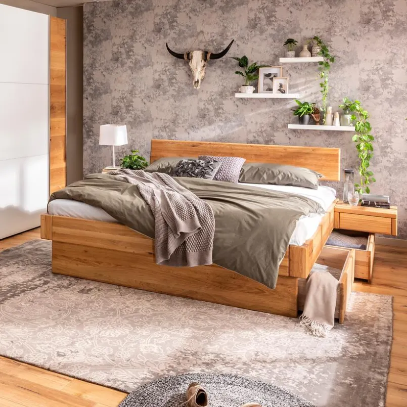 Massivholzbett Omaha 180 x 200 cm<MAISON Discount