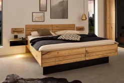 Betten|DECKER Massivholzbett Ranura 180 x 200 cm Asteiche
