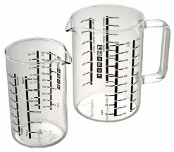 BOHEMIA Cristal Küchenutensilien-Messbecher Simax 2tlg. Klar