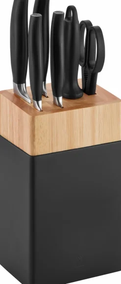 Schneidwaren|Zwilling Messerblock Five Star 7tlg. Schwarz