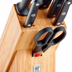 Schneidwaren|Zwilling Messerblock Gourmet 7tlg. Braun