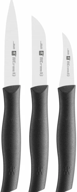 Zwilling Schneidwaren-Messerset Twin Grip 3tlg. Schwarz