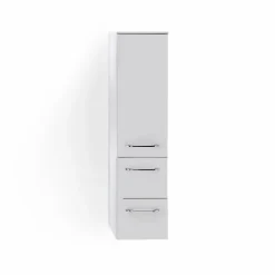 Badschränke|Pelipal Midischrank PE 7045 Weiß / Hochglanz