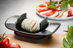 Schneidwaren|GEFU Mozzarellaschneider Caprese Schwarz