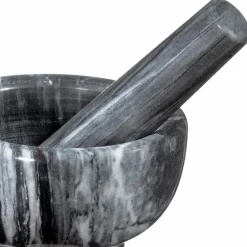 Küchenutensilien|Küchenprofi Mörser Marmor Grau
