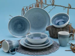 Schalen & Schüsseln|Schalen & Schüsseln|CreaTable Müslischale Caldera Ø 16 cm Eisblau